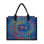 Ancient Indian Warli Tribal Print Canvas Tote Bag