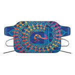 Ancient Indian Warli Tribal Print Car Windshield Snow Cover