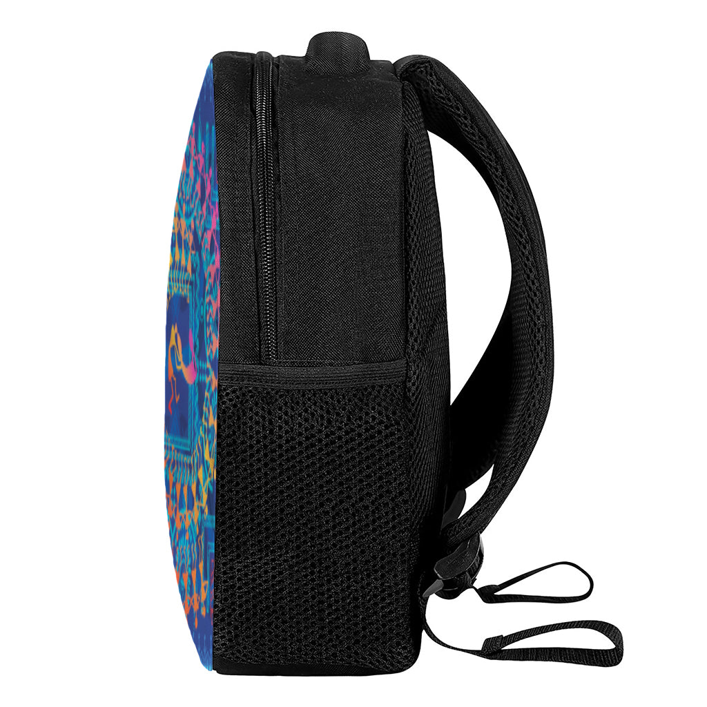 Ancient Indian Warli Tribal Print Casual Backpack