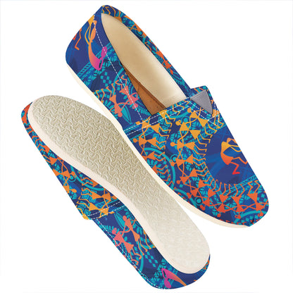 Ancient Indian Warli Tribal Print Casual Shoes