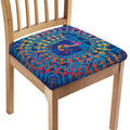 Ancient Indian Warli Tribal Print Chair Cushion Cover