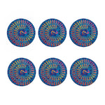 Ancient Indian Warli Tribal Print Coaster Set