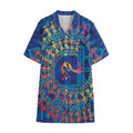 Ancient Indian Warli Tribal Print Cotton Hawaiian Shirt