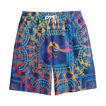 Ancient Indian Warli Tribal Print Cotton Shorts