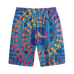 Ancient Indian Warli Tribal Print Cotton Shorts