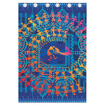 Ancient Indian Warli Tribal Print Curtain