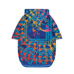 Ancient Indian Warli Tribal Print Dog Zip Up Hoodie