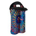 Ancient Indian Warli Tribal Print Double Neoprene Wine Tote