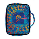 Ancient Indian Warli Tribal Print Front Pocket Bible Bag