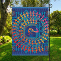 Ancient Indian Warli Tribal Print Garden Flag