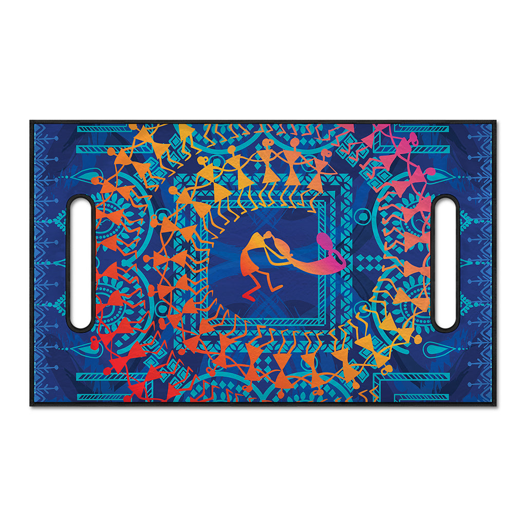 Ancient Indian Warli Tribal Print Golf Cart Seat Cover