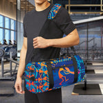 Ancient Indian Warli Tribal Print Gym Bag