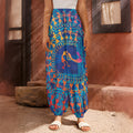 Ancient Indian Warli Tribal Print Harem Pants
