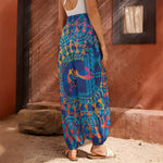 Ancient Indian Warli Tribal Print Harem Pants