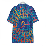 Ancient Indian Warli Tribal Print Hawaiian Shirt