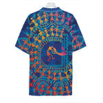 Ancient Indian Warli Tribal Print Hawaiian Shirt