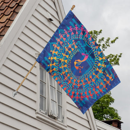 Ancient Indian Warli Tribal Print House Flag