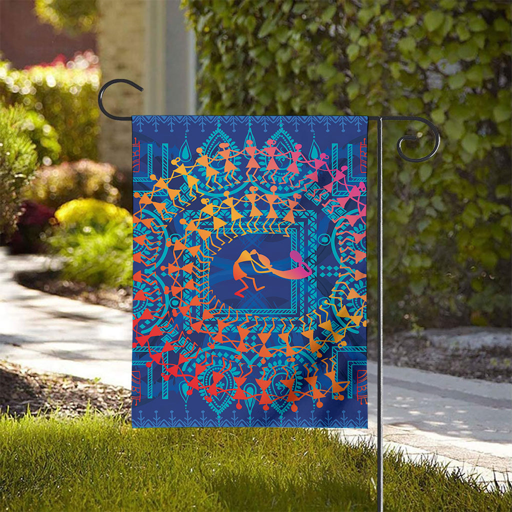 Ancient Indian Warli Tribal Print House Flag