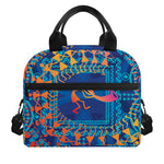 Ancient Indian Warli Tribal Print Insulated Lunch Bag