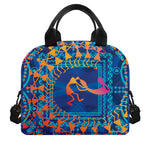 Ancient Indian Warli Tribal Print Insulated Lunch Bag