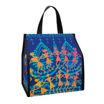 Ancient Indian Warli Tribal Print Insulated Lunch Tote