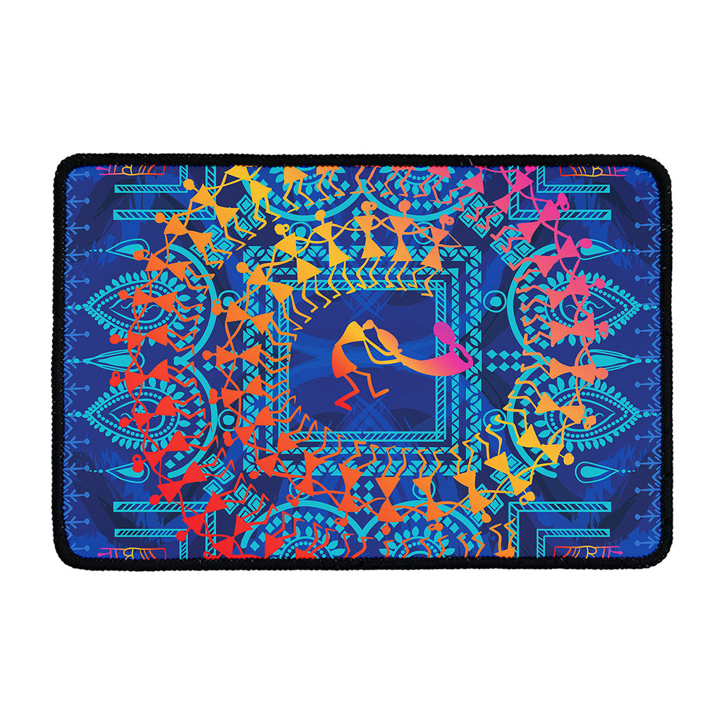 Ancient Indian Warli Tribal Print Kitchen Mat
