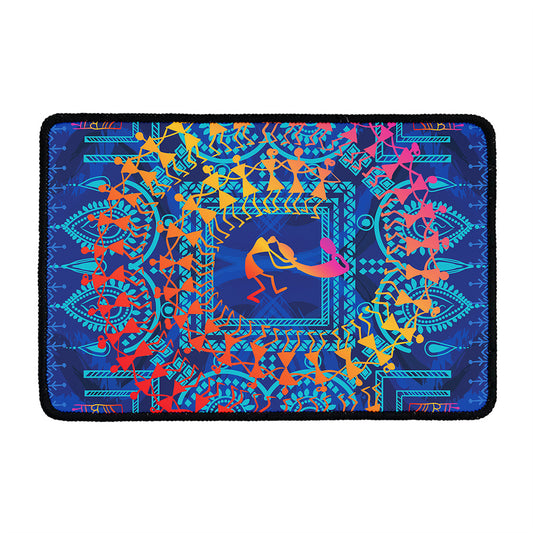 Ancient Indian Warli Tribal Print Kitchen Mat