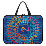 Ancient Indian Warli Tribal Print Laptop Sleeve With Handle