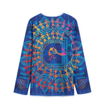 Ancient Indian Warli Tribal Print Long Sleeve Short Coat