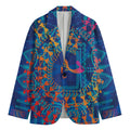 Ancient Indian Warli Tribal Print Men's Blazer