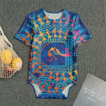 Ancient Indian Warli Tribal Print Men's Bodysuit