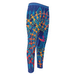 Ancient Indian Warli Tribal Print Men's Compression Pants