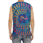 Ancient Indian Warli Tribal Print Men's Fitness Tank Top