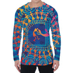 Ancient Indian Warli Tribal Print Men's Long Sleeve T-Shirt
