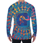 Ancient Indian Warli Tribal Print Men's Long Sleeve T-Shirt