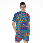 Ancient Indian Warli Tribal Print Men's Rompers