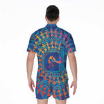 Ancient Indian Warli Tribal Print Men's Rompers