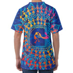 Ancient Indian Warli Tribal Print Men's Velvet T-Shirt