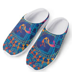 Ancient Indian Warli Tribal Print Mesh Casual Shoes