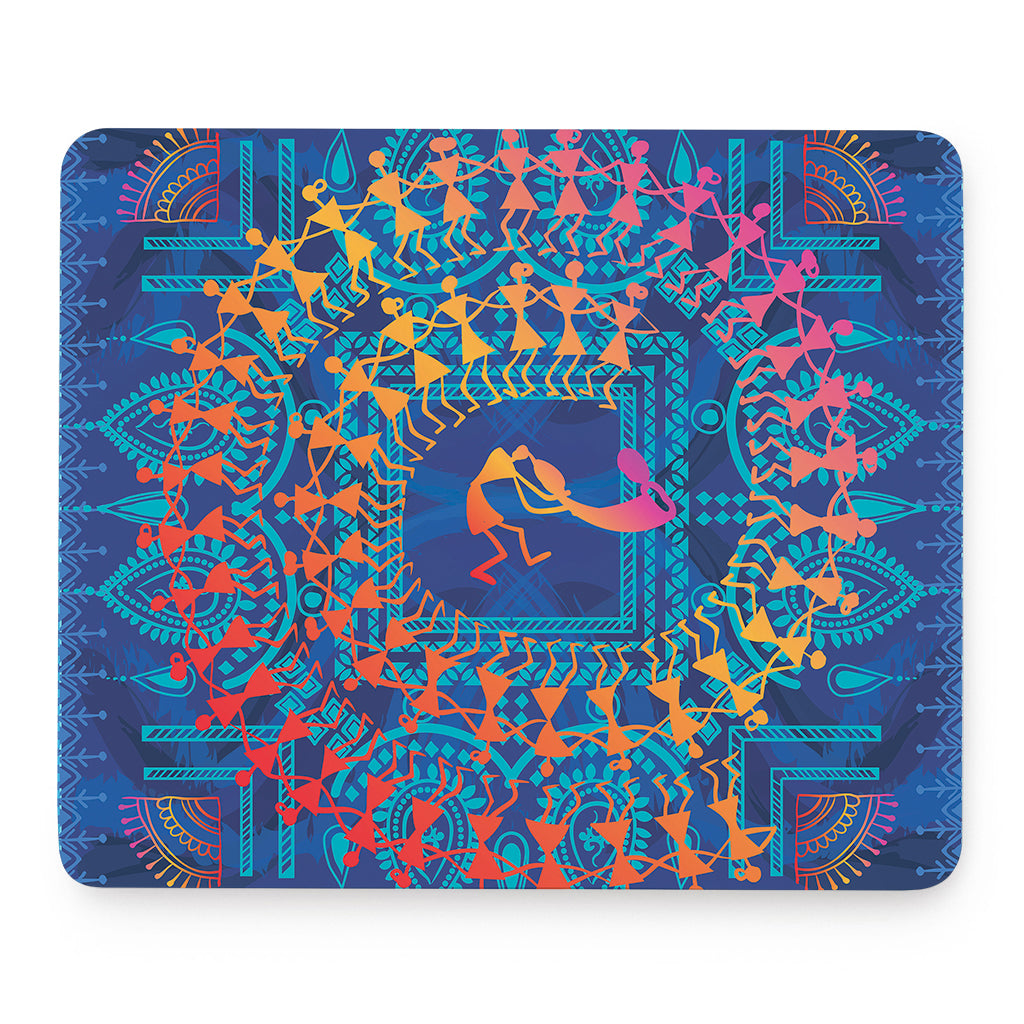 Ancient Indian Warli Tribal Print Mouse Pad