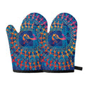 Ancient Indian Warli Tribal Print Oven Mitts