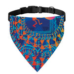 Ancient Indian Warli Tribal Print Over The Collar Dog Bandana