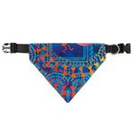 Ancient Indian Warli Tribal Print Over The Collar Dog Bandana