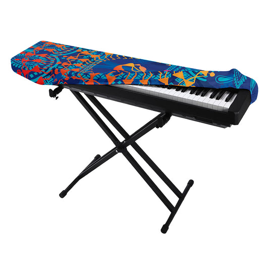 Ancient Indian Warli Tribal Print Piano Keyboard Cover