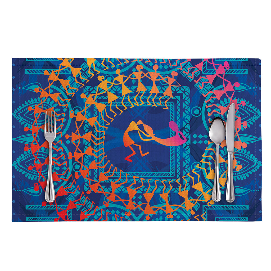 Ancient Indian Warli Tribal Print Placemat