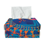 Ancient Indian Warli Tribal Print Rectangle Tissue Box Cover