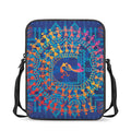 Ancient Indian Warli Tribal Print Rectangular Crossbody Bag