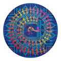 Ancient Indian Warli Tribal Print Round Blanket