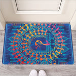 Ancient Indian Warli Tribal Print Rubber Doormat