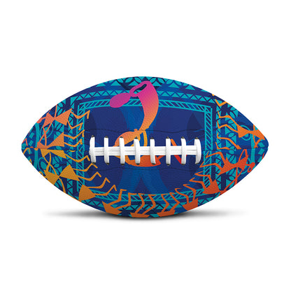 Ancient Indian Warli Tribal Print Rugby Ball